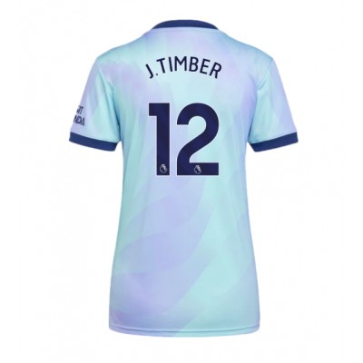 Ženski Nogometni dresi Arsenal Jurrien Timber #12 Tretji 2024-25 Kratek Rokav Ženski Nogometni dresi Arsenal Jurrien Timber #12 Tretji 2024-25 Kratek Rokav